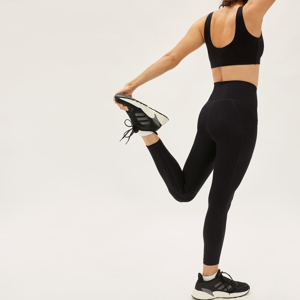 Everlane The Perform Pocket Legging Black High Waisted Athletic Workout XS - Picture 3 of 13